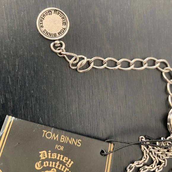 RARE NWT Tom Binns x Disney Couture Alice in Wonderland Necklace Keyhole + 7 key